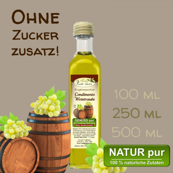 Condimento Weintraube (OHNE ZUCKERZUSATZ!)