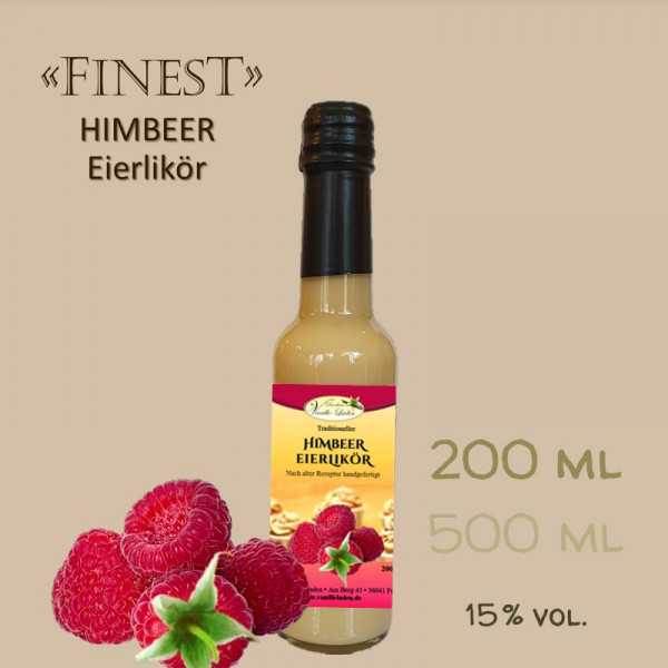 Himbeer-Eierlikör / 15 % vol. PREMIUM (handgefertigt!)