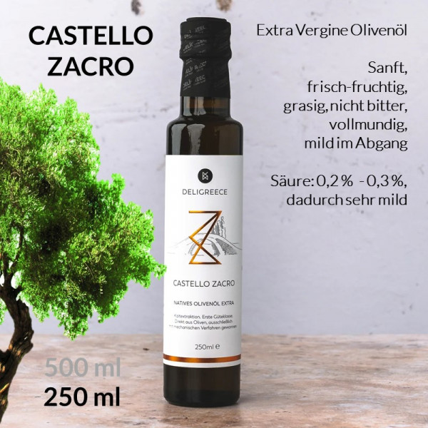 CASTELLO ZACRO Olivenöl - Extra nativ