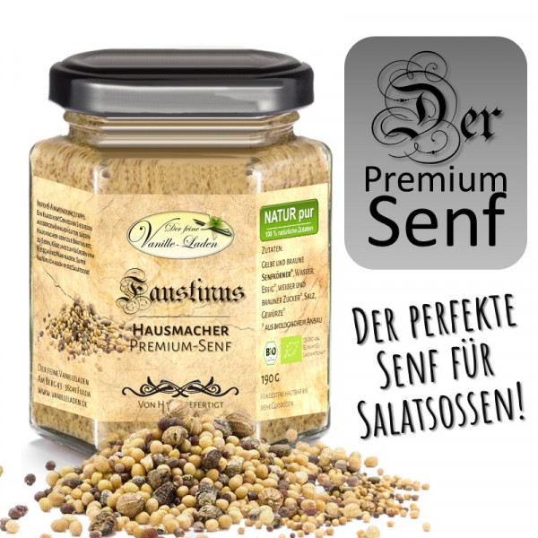 BIO Hausmacher Premium-Senf FAUSTINUS (Der für die Salatsoße!)