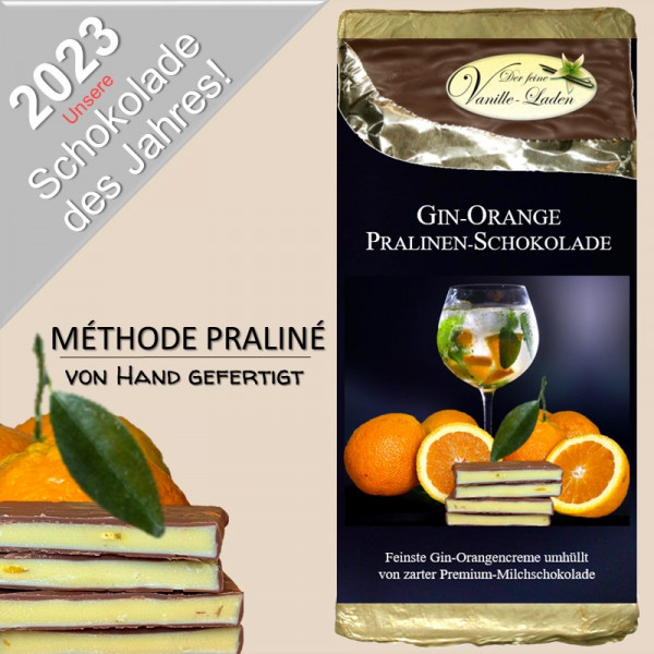 Gin-Orange Pralinen-Schokolade (Schokolade des Jahres 2023)