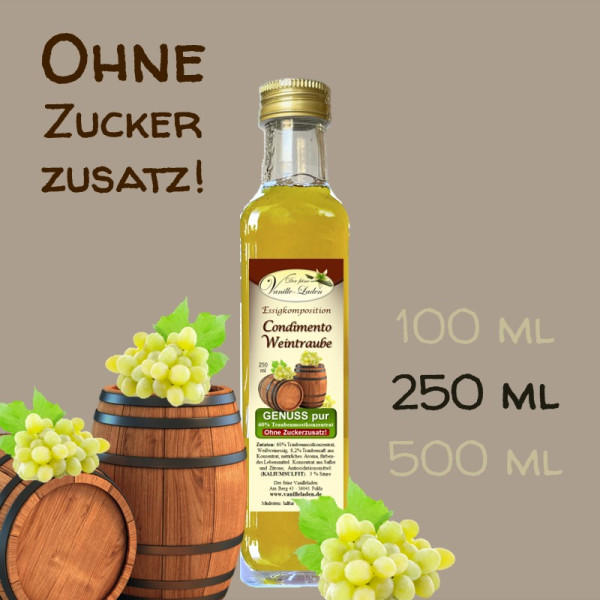 Condimento Weintraube (OHNE ZUCKERZUSATZ!)