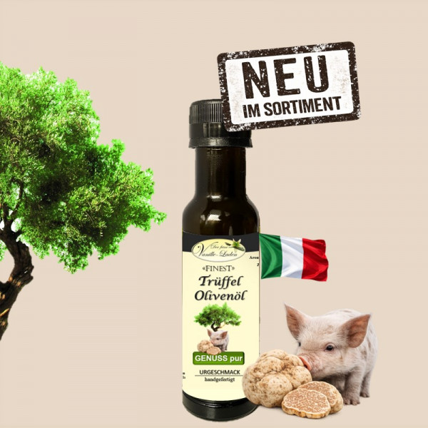 Trüffel-Olivenöl aus Sizilien (aromatisiertes Olivenöl)