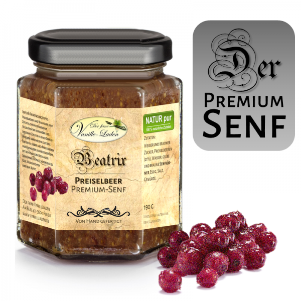 Preiselbeer Premium-Senf BEATRIX