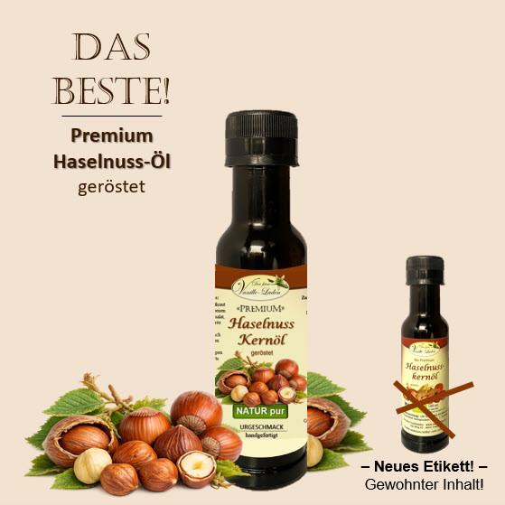 Haselnusskernöl "PREMIUM" - geröstet