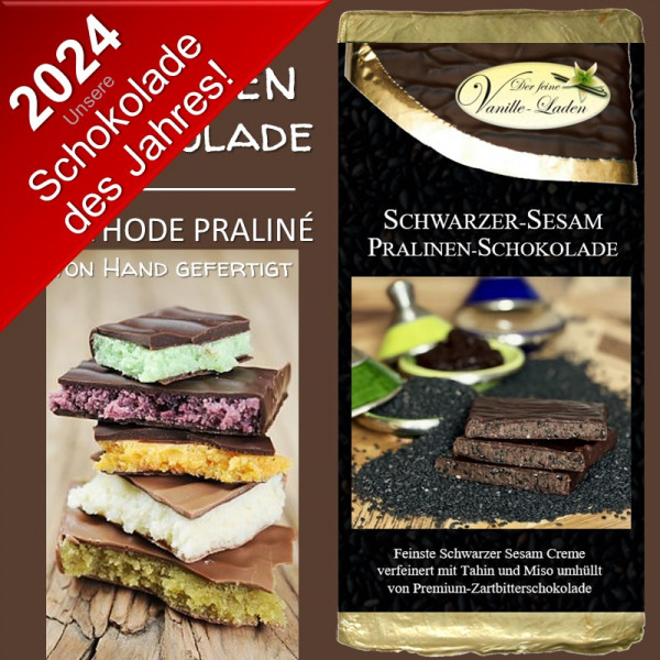 Schwarzer Sesam Pralinen-Schokolade (Schokolade des Jahres 2024)