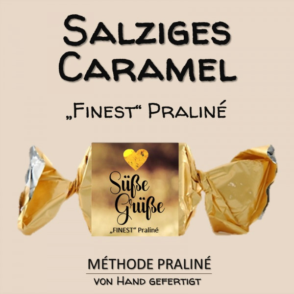 Praliné "Süße Grüße" (Salziges Caramel)