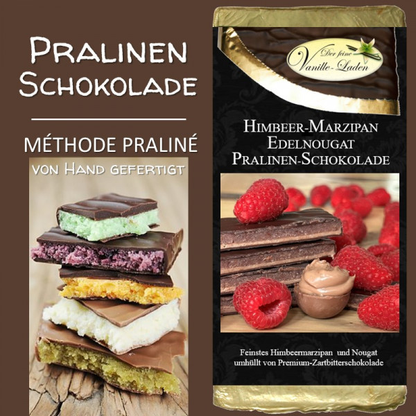 Himbeer-Marzipan Pralinen-Schokolade