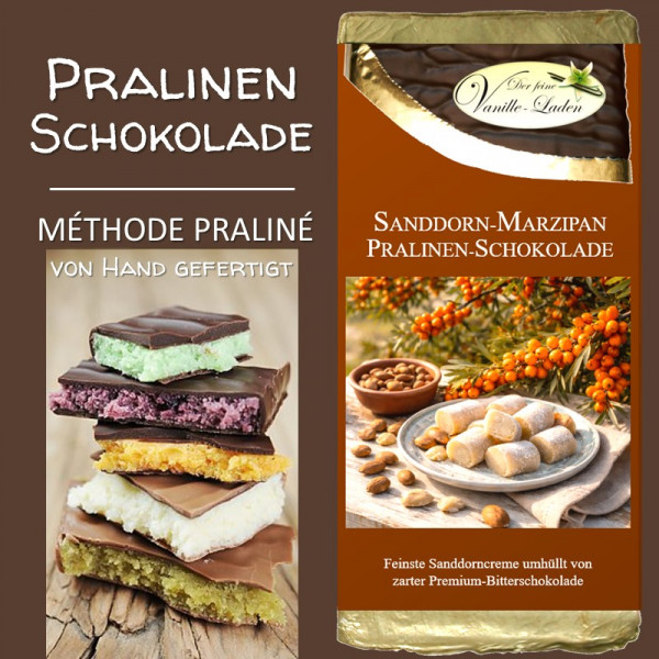 Sanddorn-Marzipan Pralinen-Schokolade