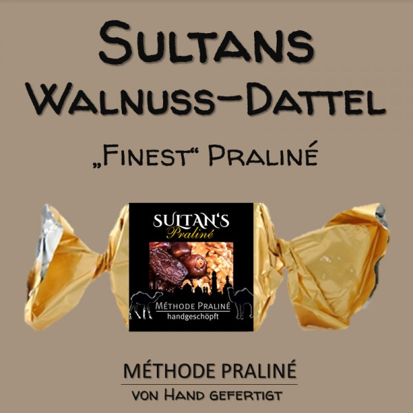 Praliné SULTAN'S (Walnuss-Dattel)
