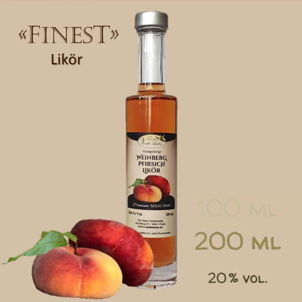 Weinbergpfirsich-Likör / 20 % vol.