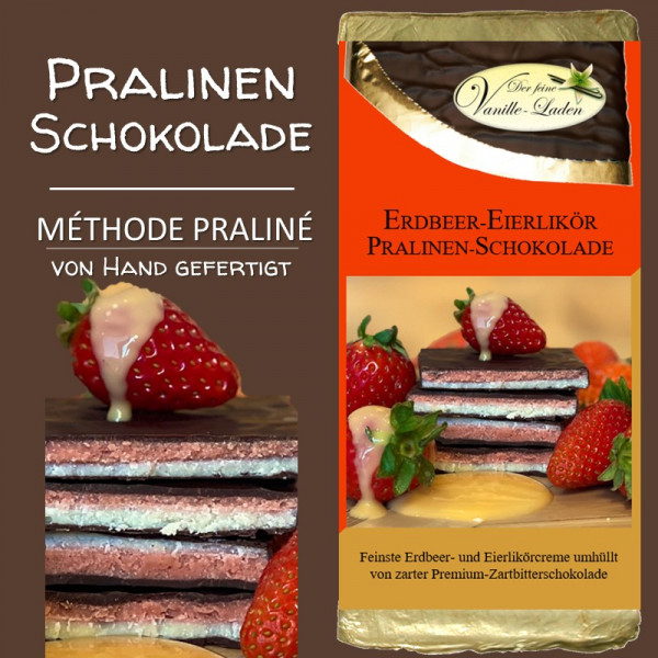 Erdbeer-Eierlikör Pralinen-Schokolade