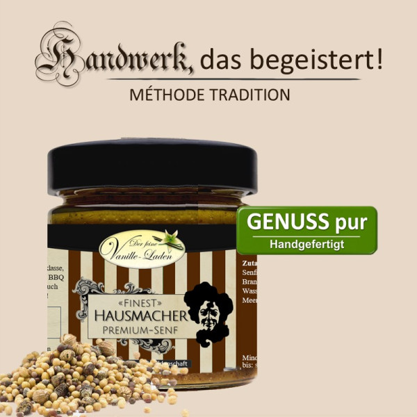 Hausmacher Premium-Senf (süß-scharf)