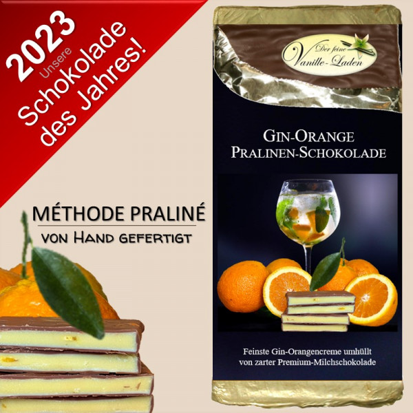 Gin-Orange Pralinen-Schokolade- (Schokolade des Jahres 2023)