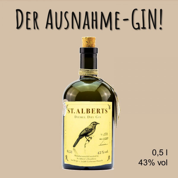 St. Albert´s Diemel Dry Gin (500 ml) (alter Name: FIELDFARE)